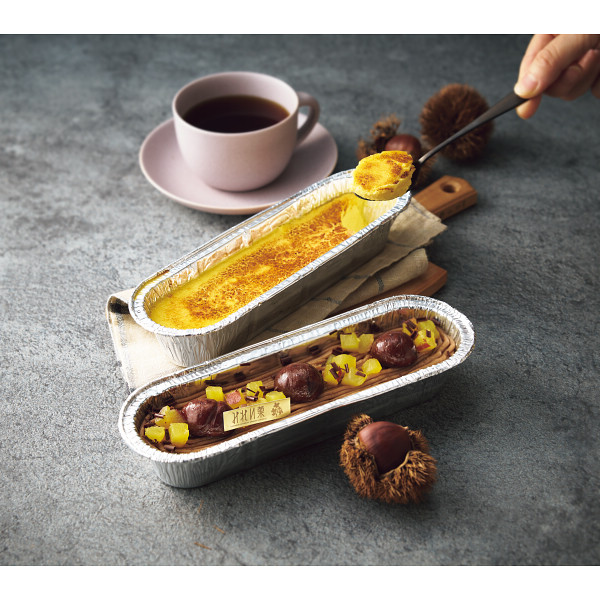 札幌カタラーナ　そのまま北海道かぼちゃ＆栗のモンブランセット【25-1007-562】