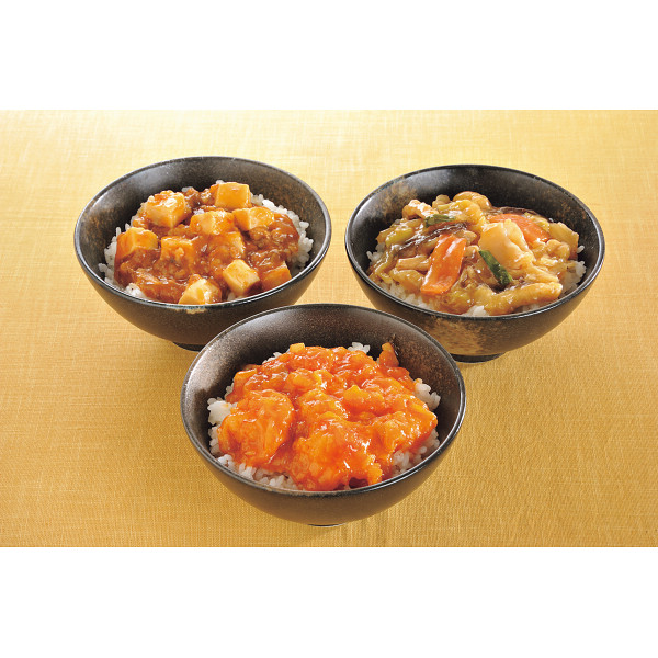 米久　大龍ミニ丼の具３種セット【25-1043-38】