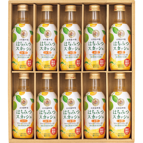 山田養蜂場　国産はちみつスカッシュ（１０本）【25-1054-80】