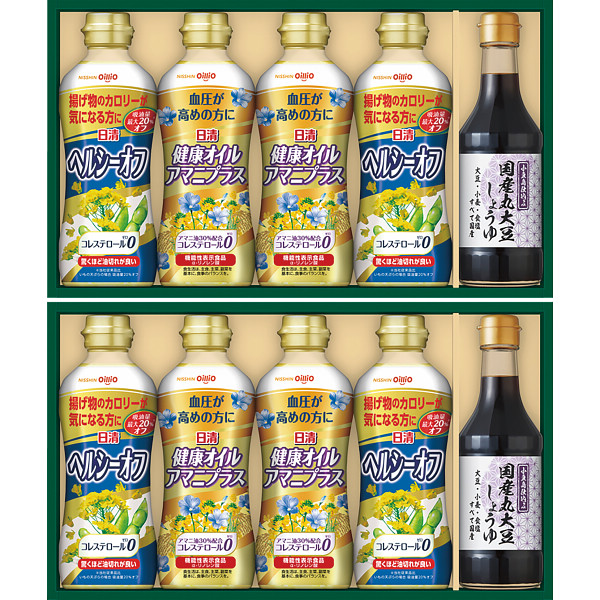 日清　バラエティオイル＆丸大豆しょうゆギフト【25-1241-85】