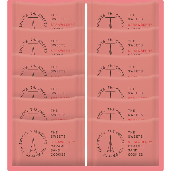 ザ・スウィーツ　苺キャラメルサンドクッキー（１２個）【26-7009-39】