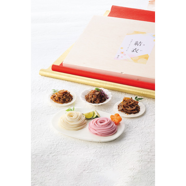 池利　今半佃煮と紅白うどん詰合せ（お名入れ）【26-7034-17】