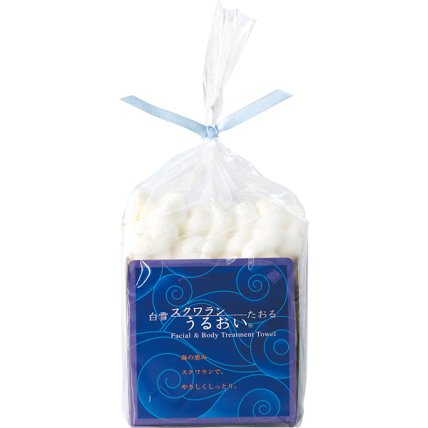 白雪スクワランうるおいたおる（コンパクト）【26-7057-84】