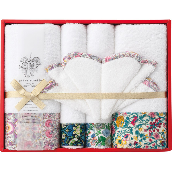 プリマロゼッタ　バス・フェイスタオル・ミニハンカチセット【26-7077-107】