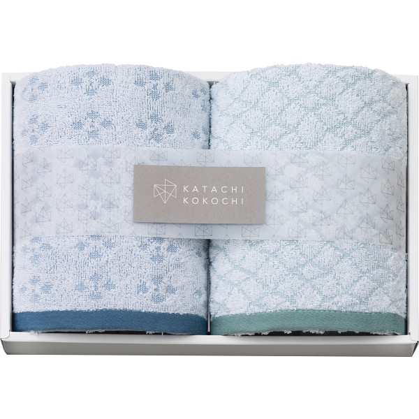 カタチココチ　フェイスタオル２枚セット【26-7081-139】