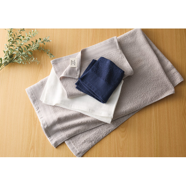 リビングウィズオーガニック　フェイス・ウォッシュタオルセット【26-7085-10】