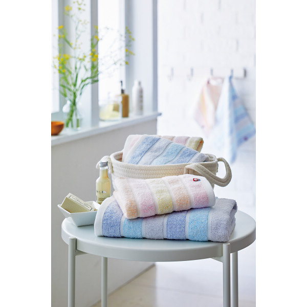 カラーレイズ　フェイスタオル【26-7086-50】