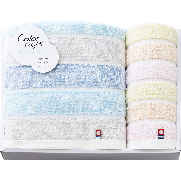 カラーレイズ　バス・ウォッシュタオルセット【26-7086-106】