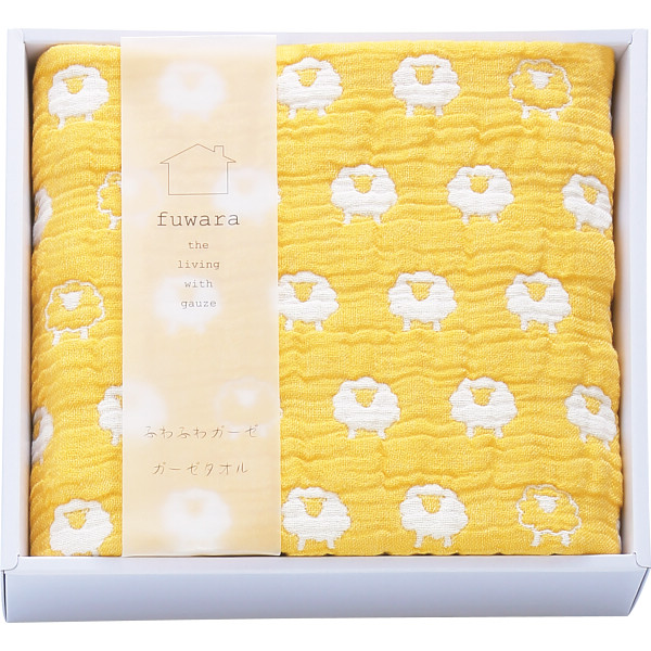 ふわら　６重織ガーゼフェイスタオル【26-7087-30】