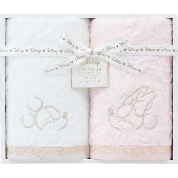 ディズニー　プレミアム　フェイスタオル２枚セット【26-7088-133】