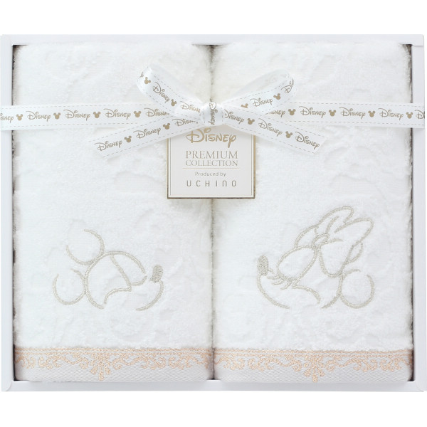 ディズニー　プレミアム　フェイスタオル２枚セット【26-7088-141】