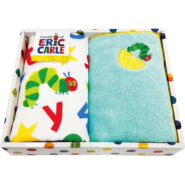 はらぺこあおむし　ウォッシュ・ループ付きウォッシュタオルセット【26-7089-16】