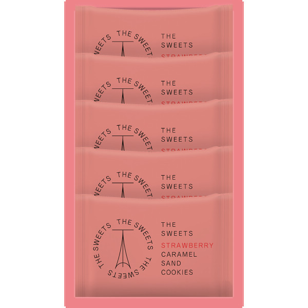 ザ・スウィーツ　苺キャラメルサンドクッキー（５個）【26-7103-19】