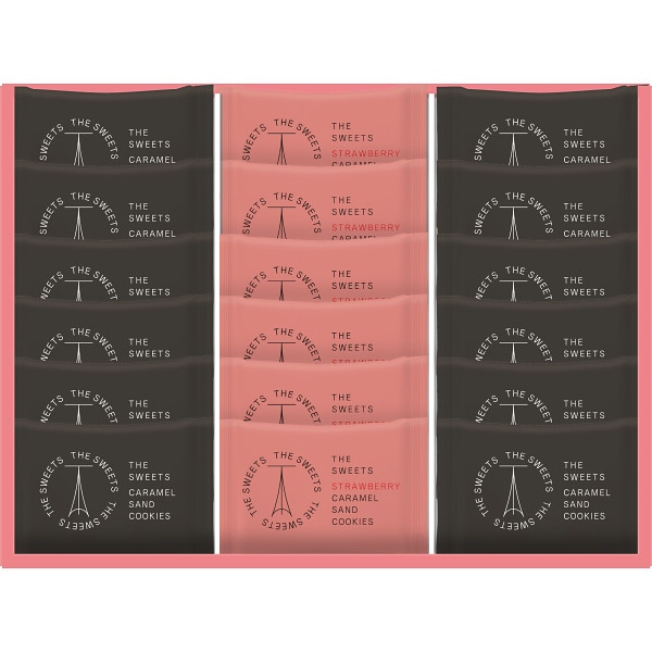 ザ・スウィーツ　キャラメルサンドクッキー（オリジナル＆苺）（１８個）【26-7103-43】