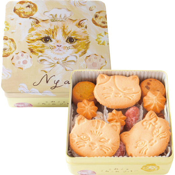 こねこのこねこねクッキー缶【26-7123-36】