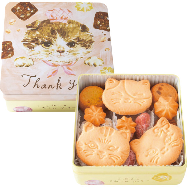 こねこのこねこねクッキー缶【26-7123-44】